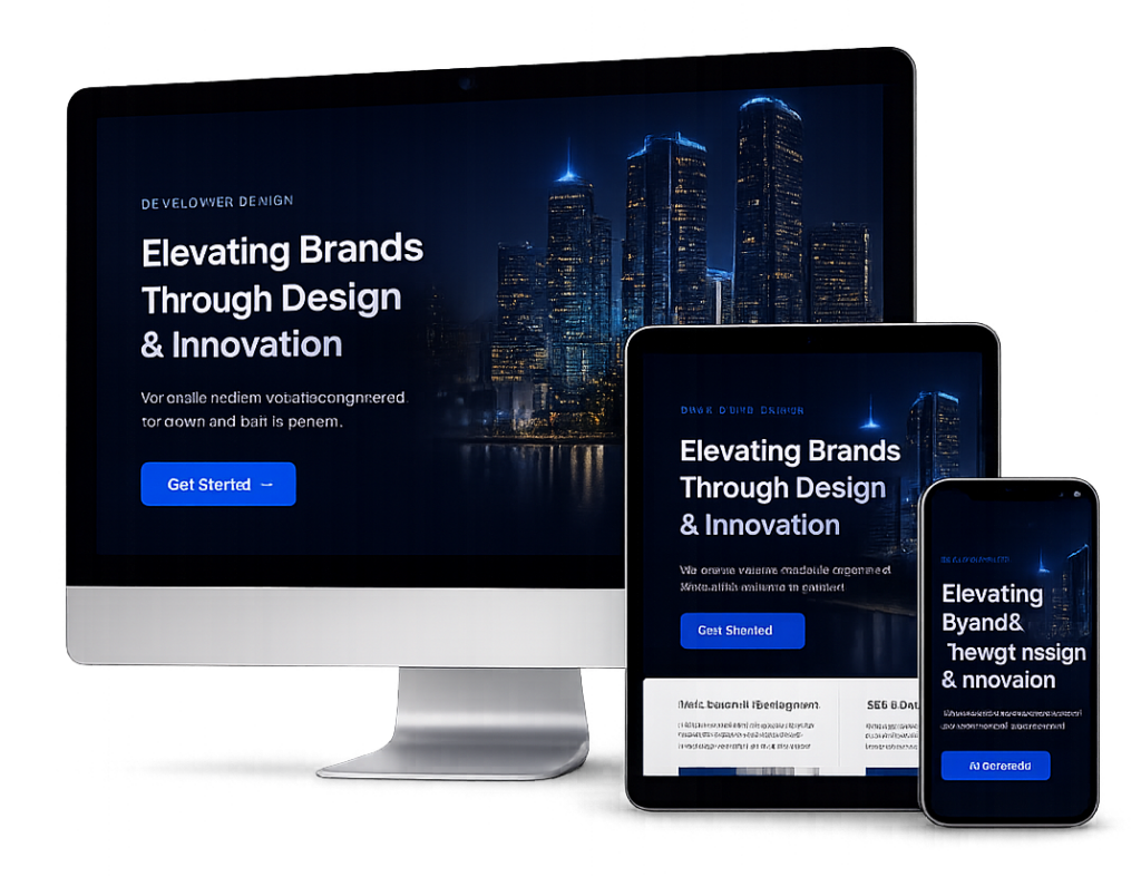 Devela Web design display