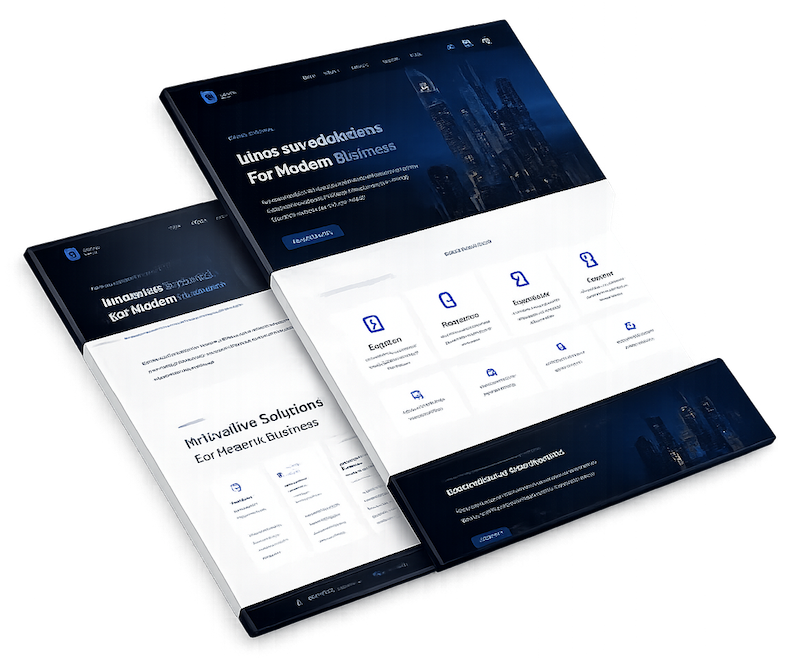 Premium custom website design preview